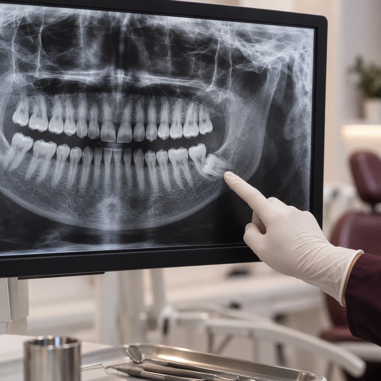 Radiografia panorâmica com indicação de siso incluso